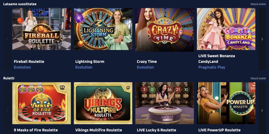 Lataamo Livecasino