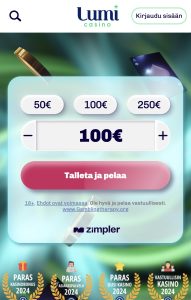 Lumi Casino Rekisterointivaihe 1